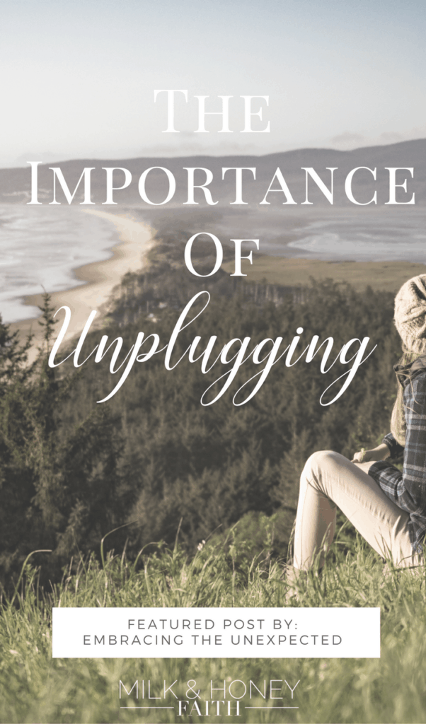 Understand the importance of unplugging from technology so you can focus on those that truly matter. God and family. #saltandlightlinkup #milkandhoneyfaith
