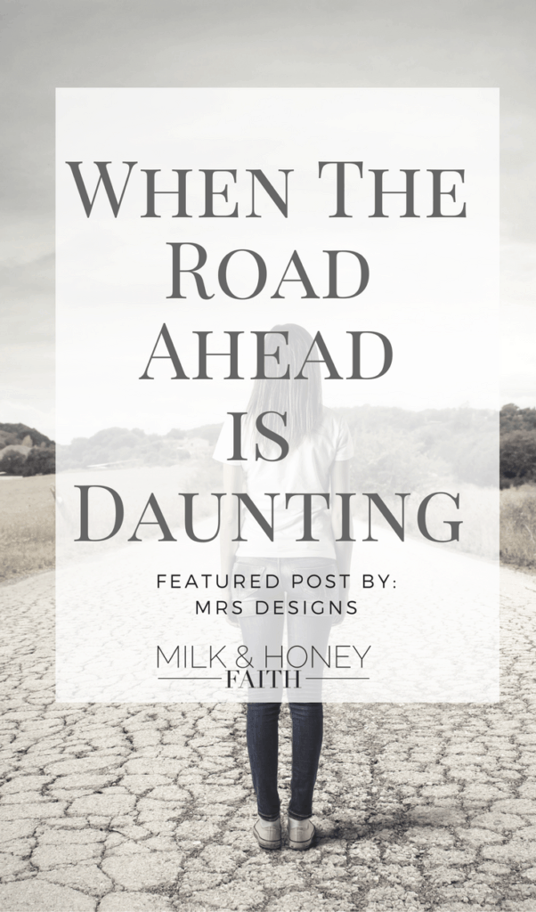When the road ahead is scary and unclear the word gives valuable promises that we can count on. #milkandhoneyfaith #saltandlightlinkup #christianblogger