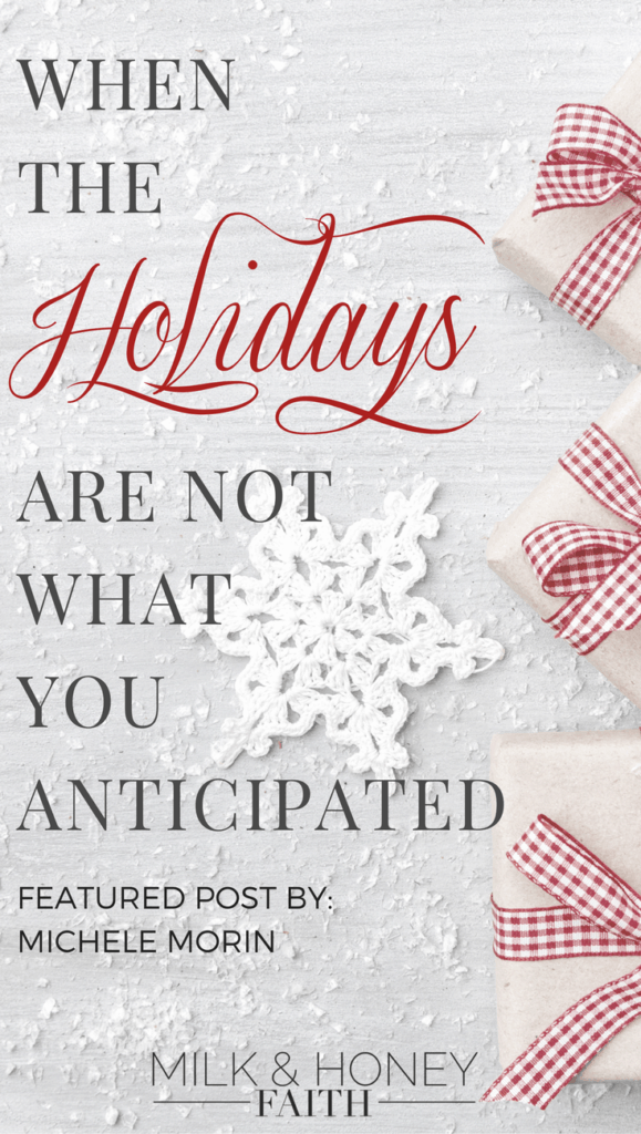 Holidays can be hard and sometimes even a little disappointing. Where does our true joy come from and how can we get through the holidays with grace? #saltandlightlinkup #holidays