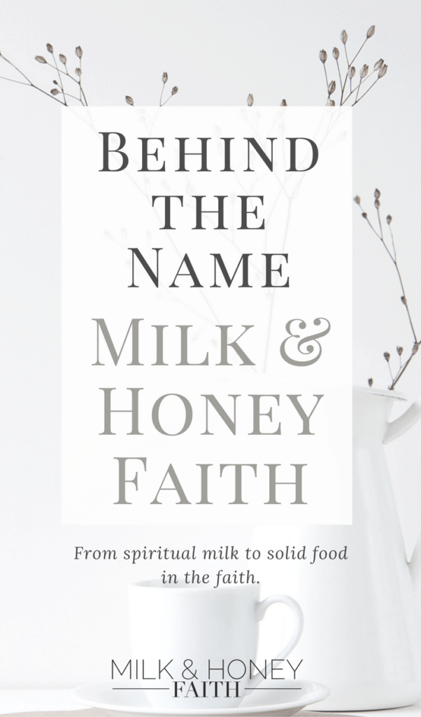 Discover the meaning behind the blog named Milk and Honey Faith. It's more than just a destination of a promise land. It's a place promised to us as believers in Christ. #milkandhoneyfaith #christianblogger