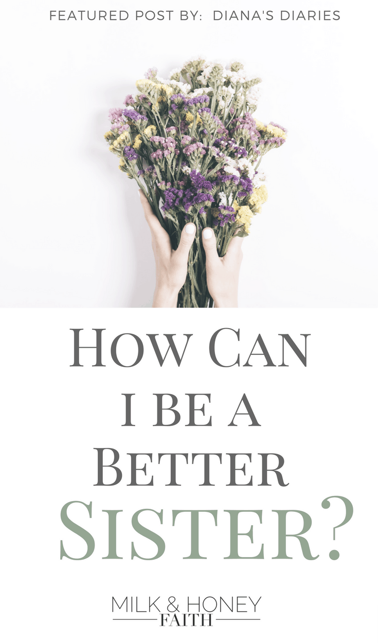 Do you ever wonder if you could be a better sister or if you are a good one at all?  Read this post to see if you carry the character of a good sibling, friend, and sister-in-Christ.  #spiritualgrowth #saltandlightlinkup #milkandhoneyfaith #beabettersister