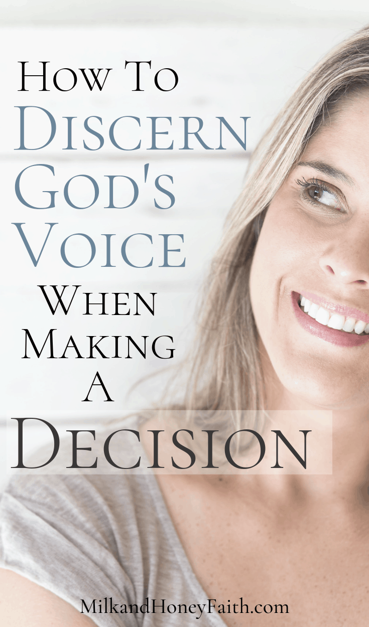 There comes a time in our life when we each have to face difficult decisions about relationships, careers, and own destiny.  How do we know that we are making the right choices and doing what God wants us to do?  Learn how to discern His voice over the noise.  #decision #choice #Godswill