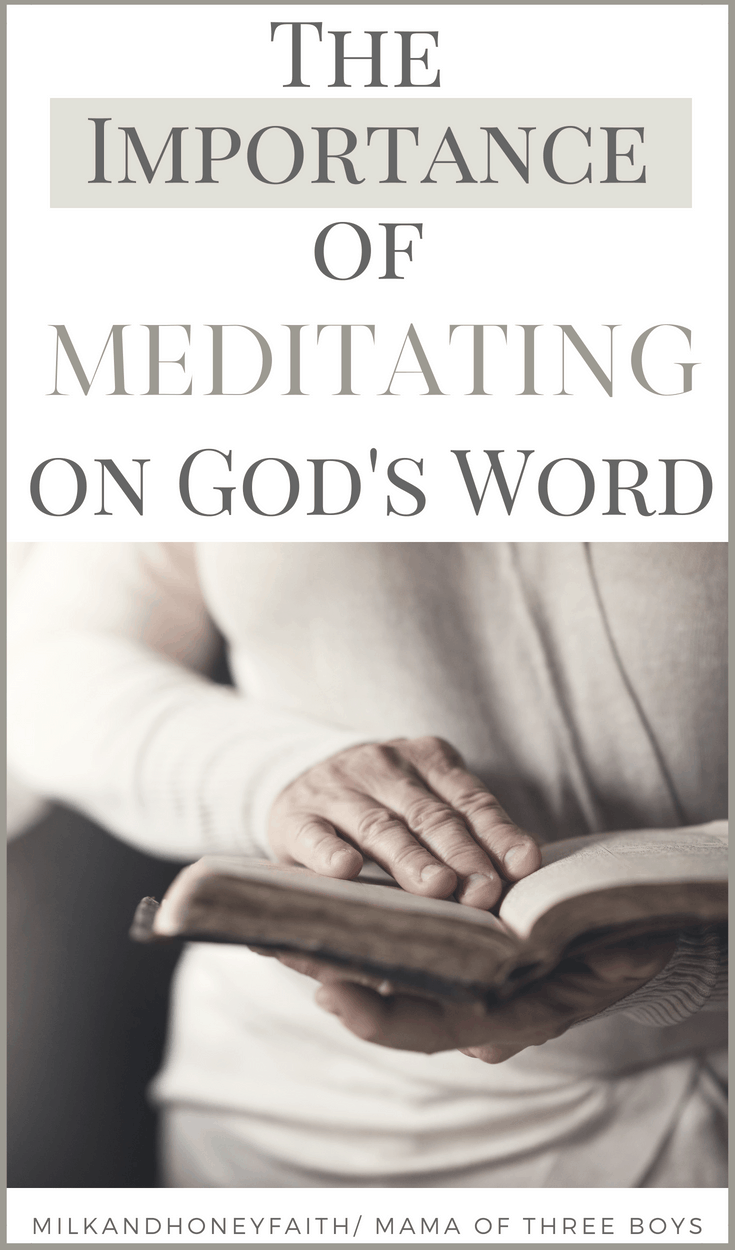 How often are you digging into God's Word by studying the scriptures? Has Bible reading become a thing of the past for you? We are discussing the importance of meditating on the word of God in this week's #sunshineandscripture tour. Join us at #milkandhoneyfaith #meditation #scriptures #memorization #bible