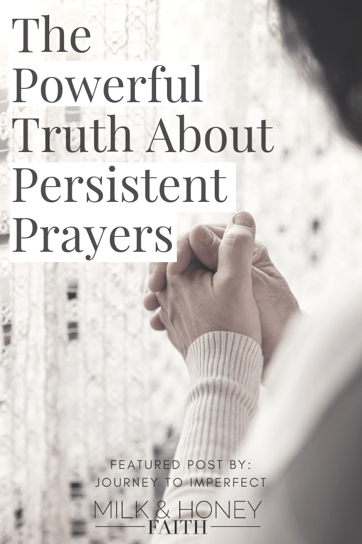 Persistent prayers are capable of moving mountains.  When we plead our case to the Lord, He not only listens, but moves on our behalf.