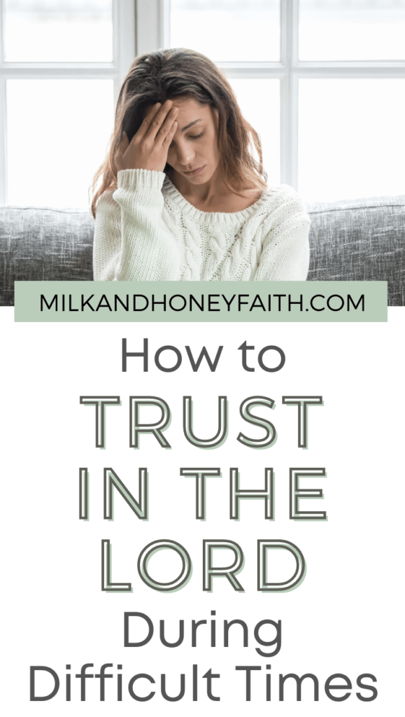Learn about why it is so important to trust in the Lord during difficult times.  Lean not on your own understanding but trust in Him.  Doubt will not help you, it will hinder you.